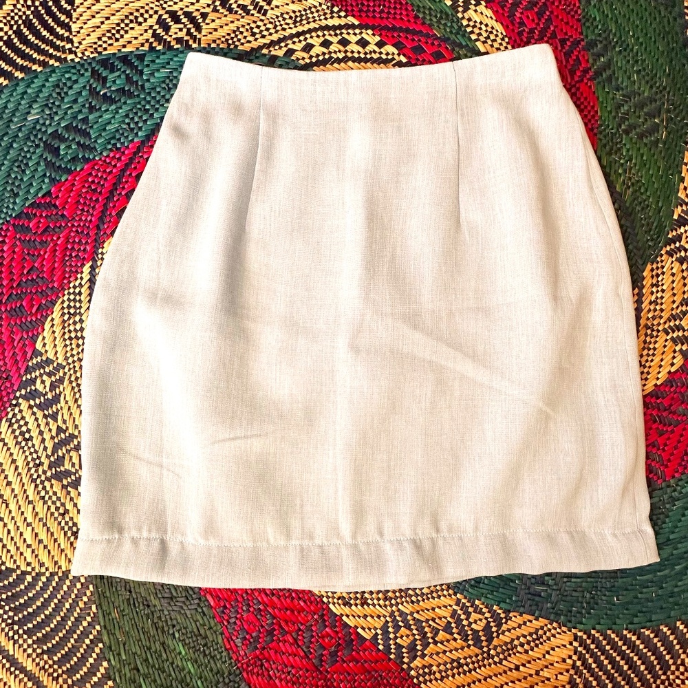 Vintage Light Blue Mini Pencil Skirt Size Medium